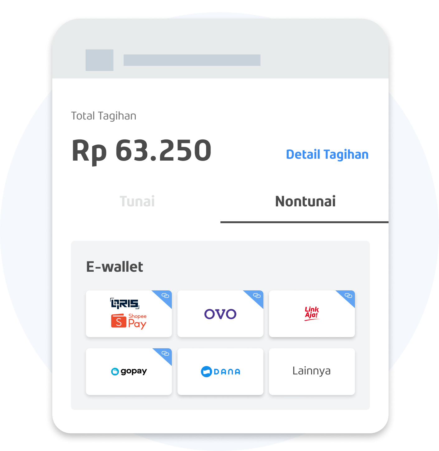 App Pembayaran wallet & kartu